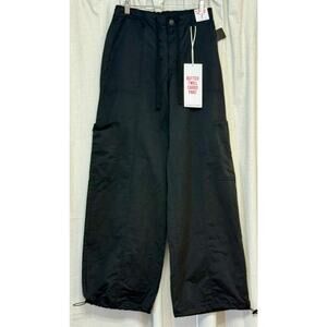 Celebrity Pink Butter Twill Cargo Pants in Black